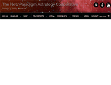 Tablet Screenshot of newparadigmastrology.com